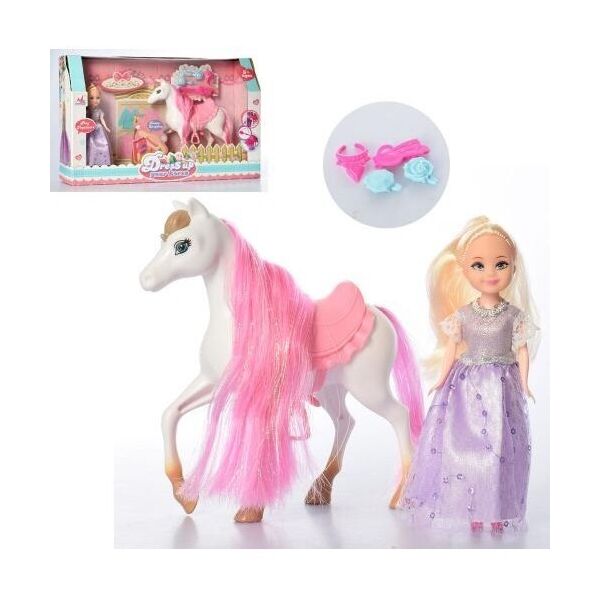

Кукла A-Toys 5501, с лошадкой, Заколочки, 35-22,5-8,5 см