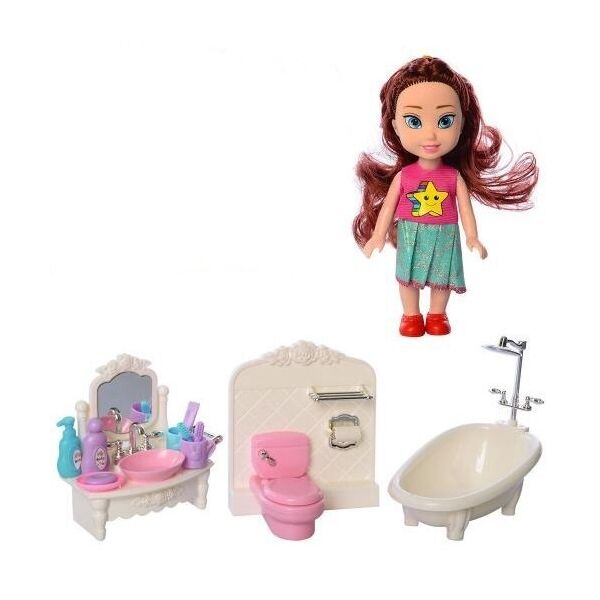 

Мебель Joy Toy Ванная комната 8102A-B Кукла 15 см, 37,5-24-16 см