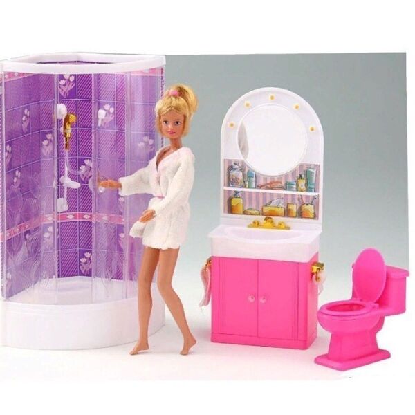 

Мебель для кукол A-Toys Ванная комната Gloria 98020, с душевой кабиной, 29 * 5 * 17 см