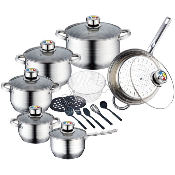 

Набор посуды Zurrichberg Deluxe из нержавеющей стали 20 предметов (ZBP-7106) (NP)