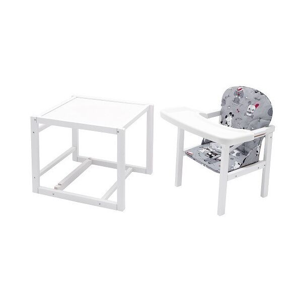 

​Стульчик - Трансформер Babyroom 220 Тонированный, Собачки, Серый
