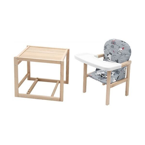 

​Стульчик - Трансформер Babyroom 230 Eko Собачки, Серый