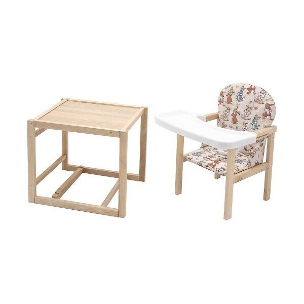 

​Стульчик - Трансформер Babyroom 230 Eko Зайчики Бежевый