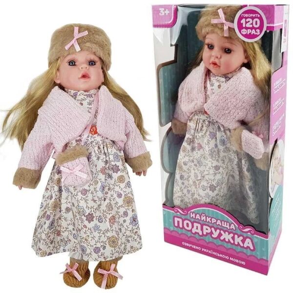 

Кукла Лучшая подружка говорит 120 фраз на украинском языке, Baby-Toy, PL519-1802N-B