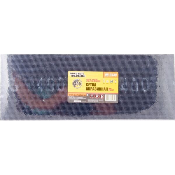 

Сетка абразивная зерно 400 107*280 мм, 10 шт MASTERTOOL 08-0440