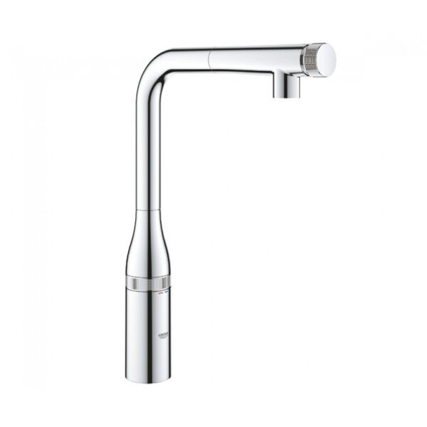 

Кухонный смеситель с выдвижным изливом GROHE Essence SmartControl 31615000 хром (60265)