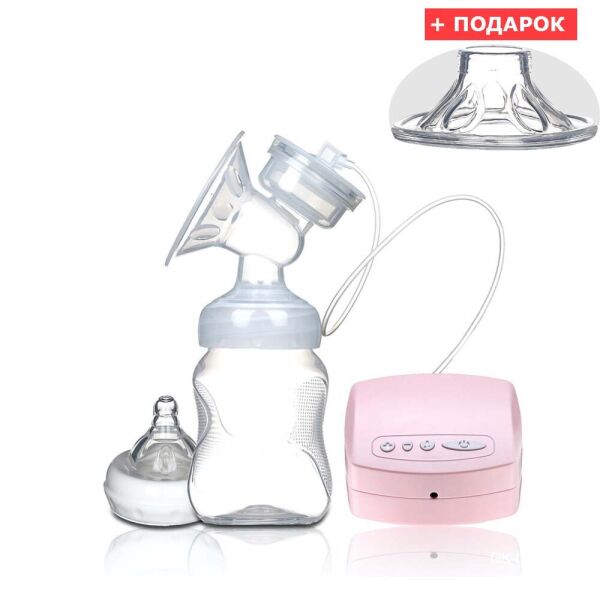 

Электрический молокоотсос Miss Baby BREAST PUMP + подарок массажная насадка