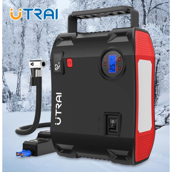 

Пускозарядное Устройство Бустер UTRAI Car Jamp Starter Super Energy 24000 мAч 4 в 1 с функциями LED Фонарика, Воздушный Компрессор, Power Bank