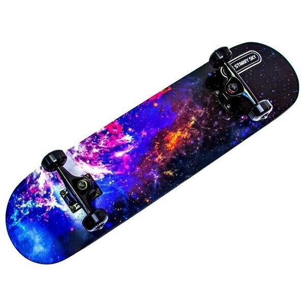

Скейт деревянный со светящимися колесами Stary Sky (sk621)