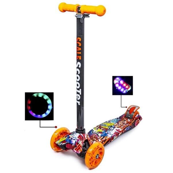 

Детский Трехколесный самокат Best Scooter MAXI PRINT Graffiti (sc128)