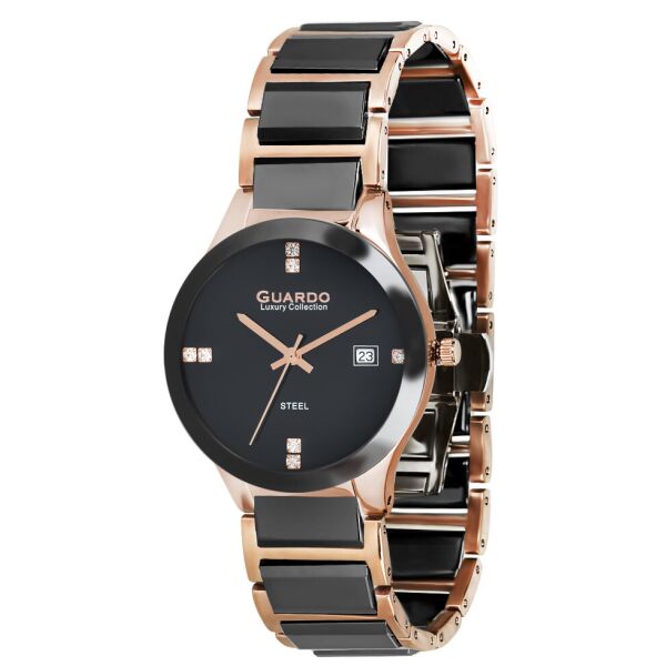 

Часы женские Guardo S00580-3 розовое золото