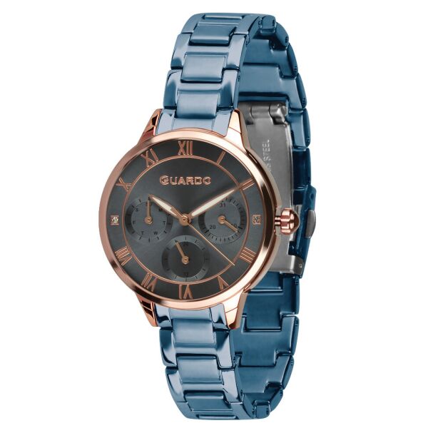 

Часы женские Guardo B01395-5 розовое золото