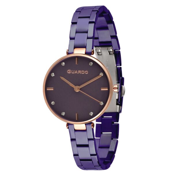 

Часы женские Guardo 012506-7 розовое золото