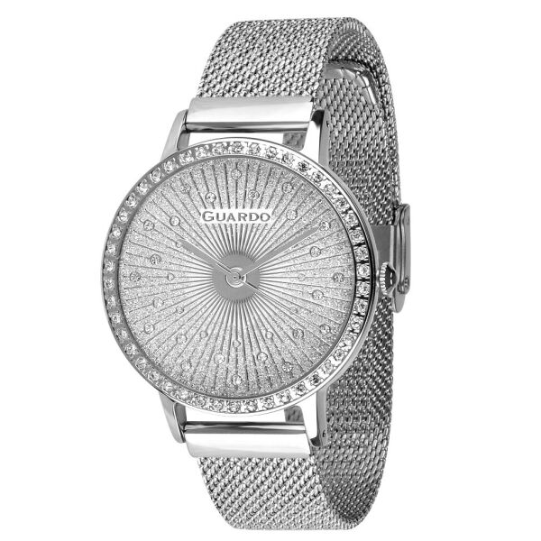 

Часы женские Guardo 011626-2 серебряные
