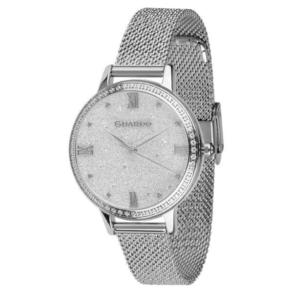 

Часы женские Guardo B01340-2 серебристые