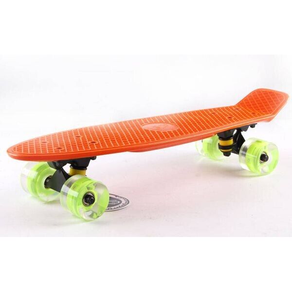 

Скейтборд Пенни Борд Fish Skateboard penny Светятся колеса Оранжевый 57 см (FL7)