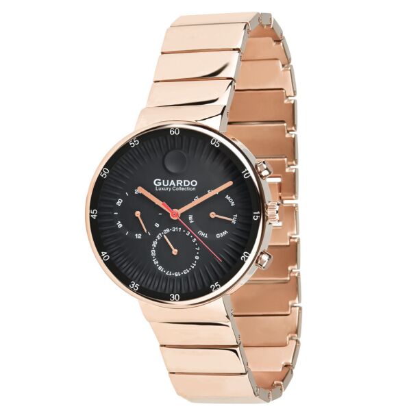 

Часы женские Guardo S02408(1)-3 желтое золото