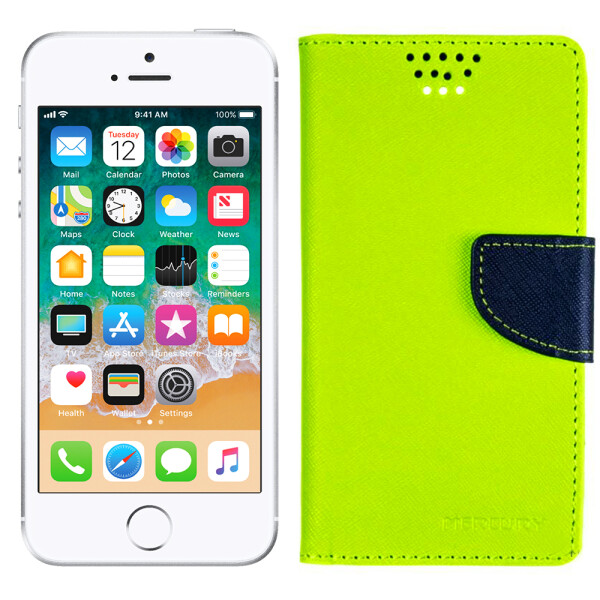 

Чехол книжка Goospery Universal Mercury 4.0" Green (S) (11793)