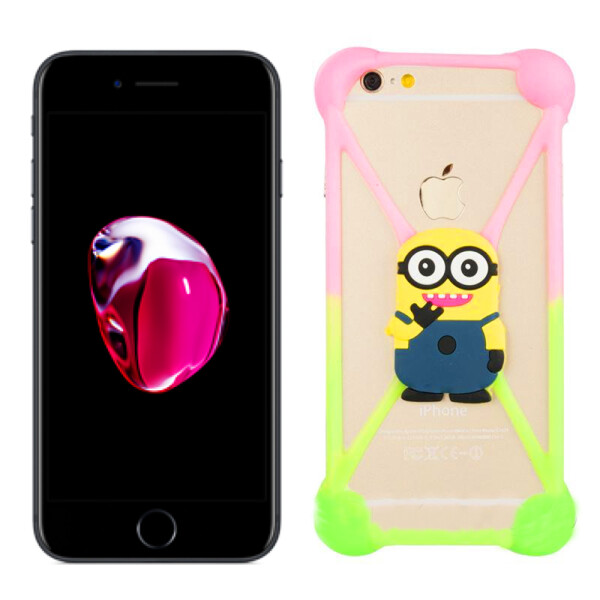 

Чехол Universal Soft Touch Cover Minion Pink/Green (18011)