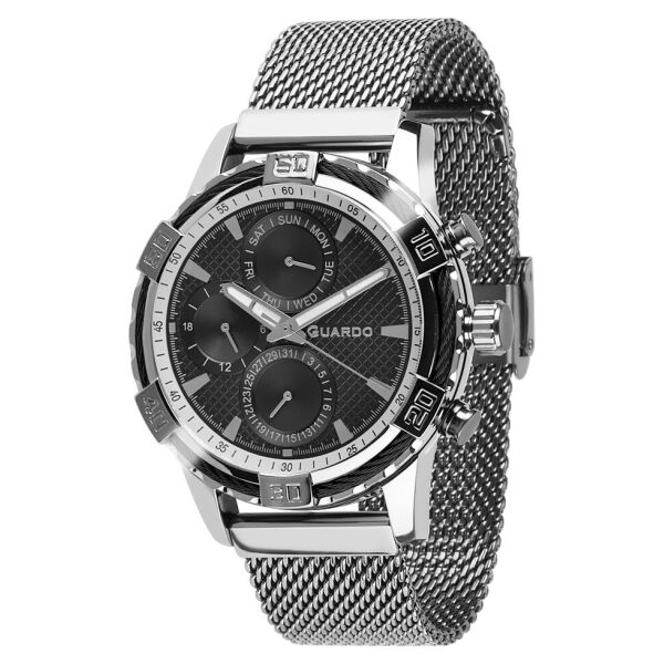 

Часы мужские Guardo B01352-(2)-1 серебряные
