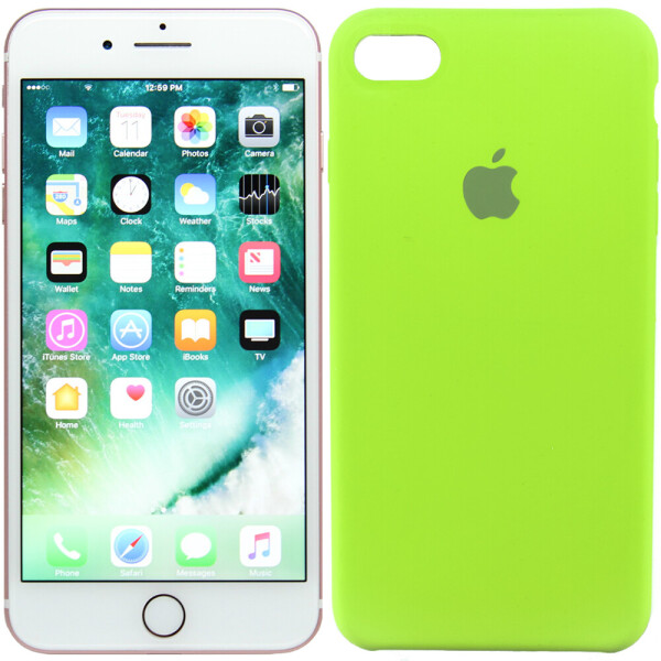

Чехол силиконовый оригинальный для iPhone 7/8 Ярко зеленый (20433)