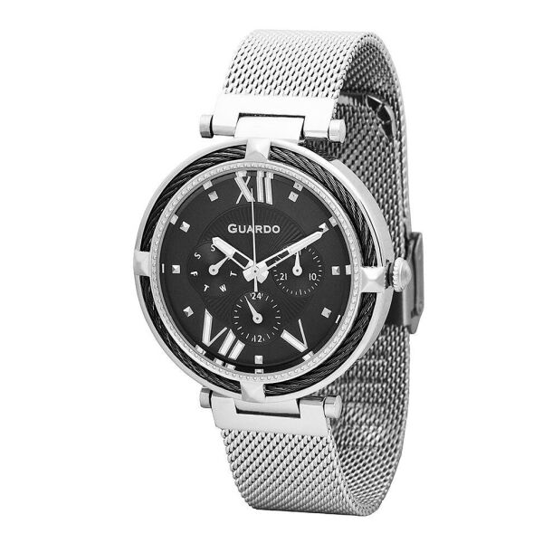 

Часы женские Guardo T01030(2)-2 серебряные