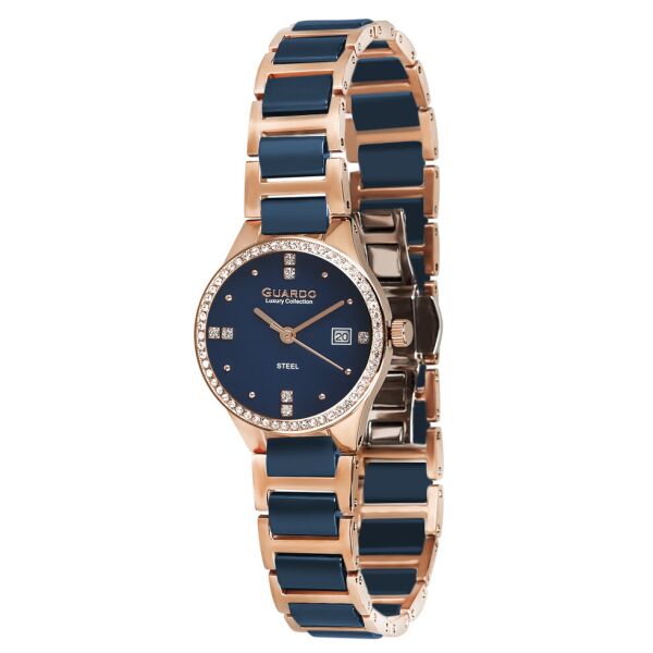 

Часы женские Guardo S00579-6 золотые