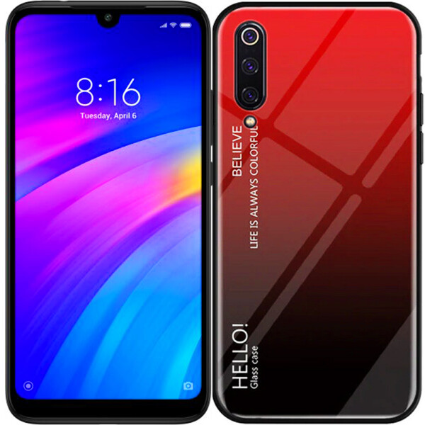 

Чехол TPU Gradient HELLO Glass для Xiaomi Mi9 SE Красный (26930)