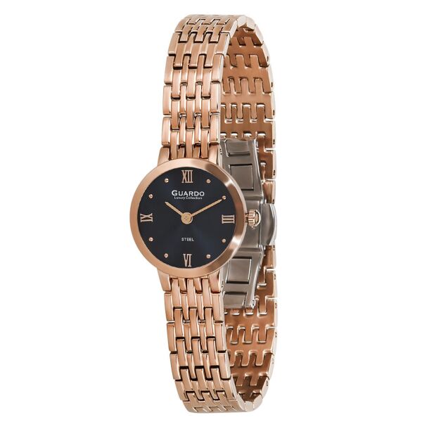 

Часы женские Guardo S02404-6 розовое золотые