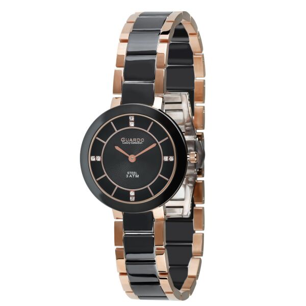 

Часы женские Guardo S09294-5 розовое золотые