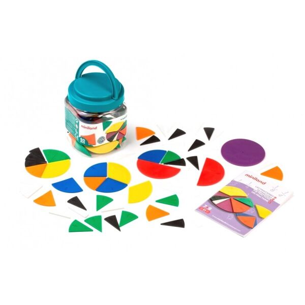 

Набор для изучения дробей Miniland Fraction Set (60 элементов)