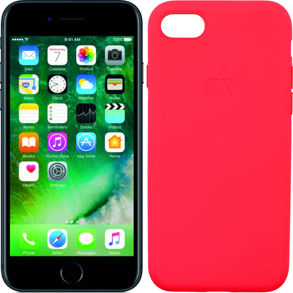 

Чехол силиконовый оригинальный для iPhone 7/8 Ярко розовый (20438)