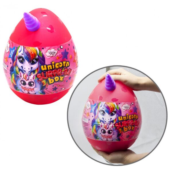

Набор креативного творчества яйцо Unicorn Surprise Box Розовый укр. USB-01-01U(P)