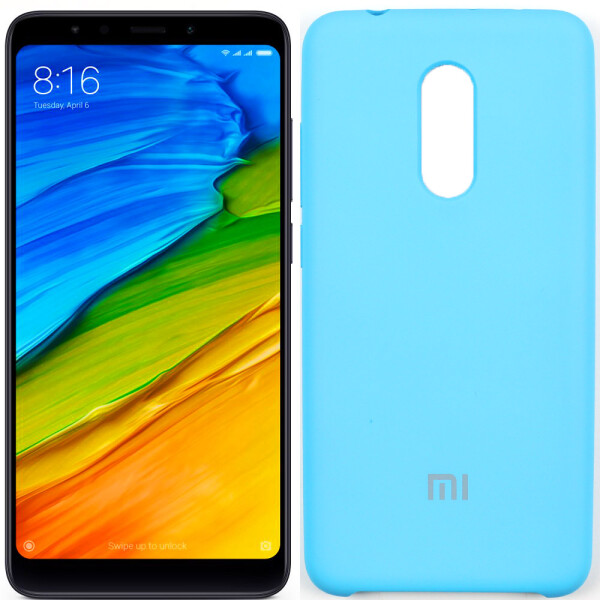 

Чехол силиконовый оригинальный для Xiaomi Redmi 5 Ярко Синий (27583)
