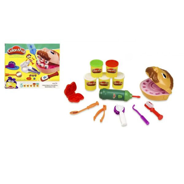 

Игровой набор для лепки Дантист с инструментами 6611