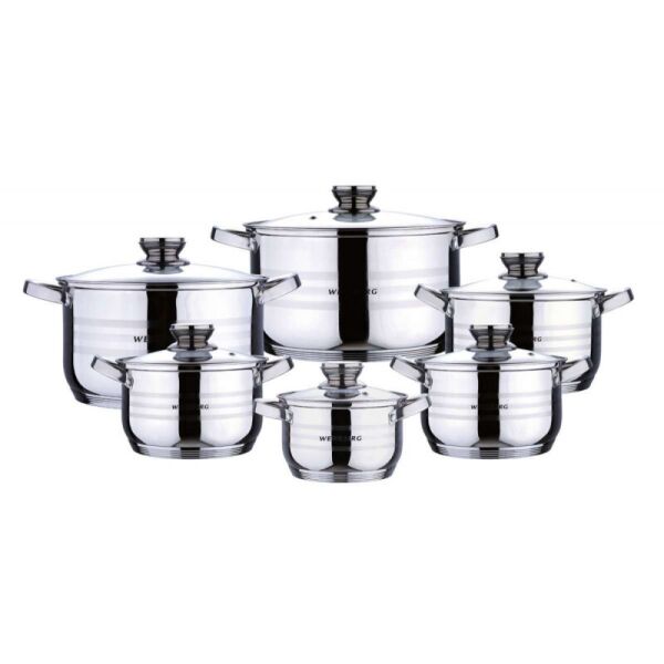

Набор кастрюль 12 пр Wellberg WB 02118