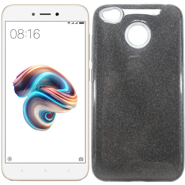 

Чехол силиконовый 3in1 Блёстки для Xiaomi Redmi 4x Black (17799)