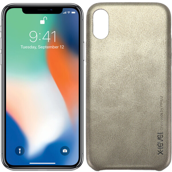 

Чехол X-Level Vintage series для iPhone X Gold (18498)