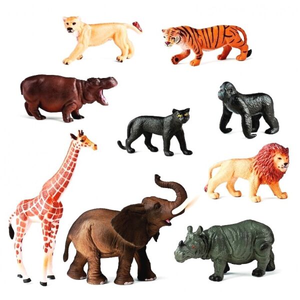 

Фигурки животных в наборе Miniland Wild Animals (9 фигурок)