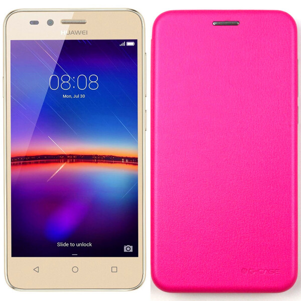 

Чехол книжка U-Like Best для Huawei Y5 2017 Pink (28190)
