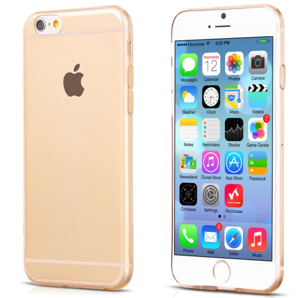 

Чехол силиконовый оригинальный для iPhone 6 Gold (4992)