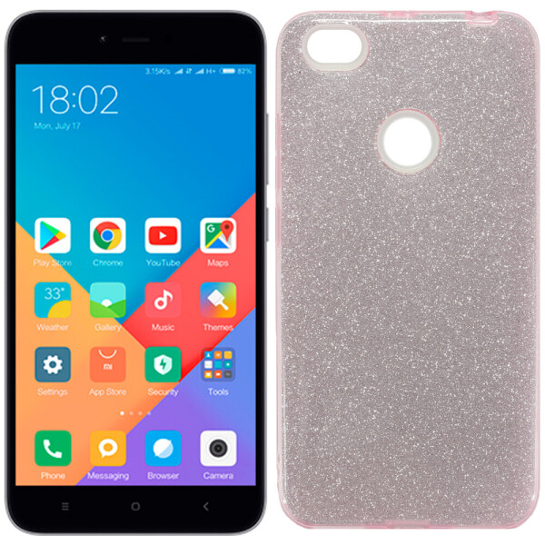 

Чехол силиконовый 3in1 Блёстки для Xiaomi Redmi Note 5a Prime Pink (21957)