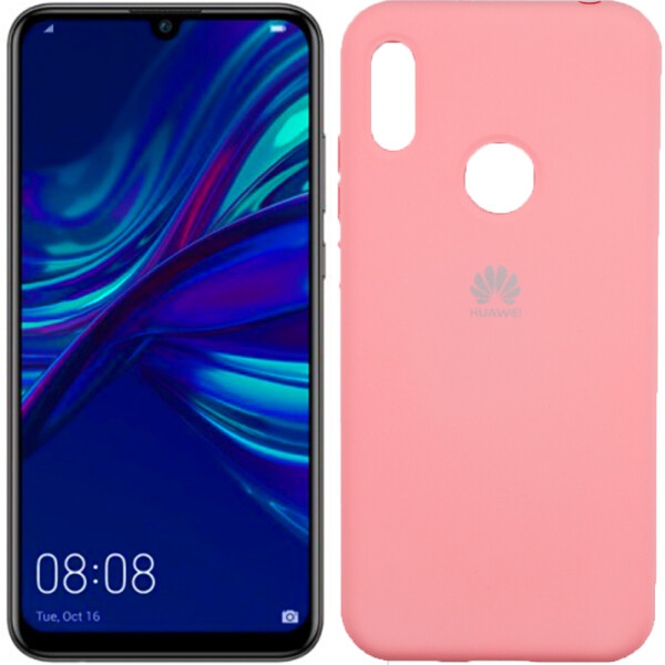 

Чехол силиконовый оригинальный для Huawei Y6 2019 Розовый FULL (26537)