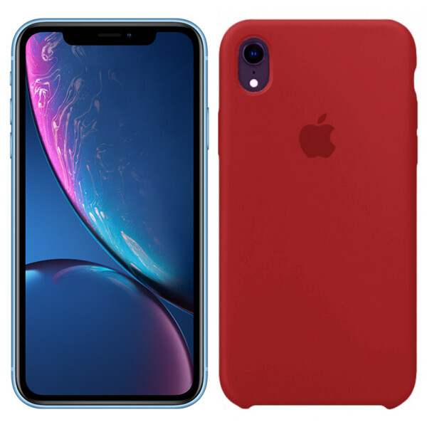 

Чехол силиконовый оригинальный для iPhone Xr Бордовый (24688)