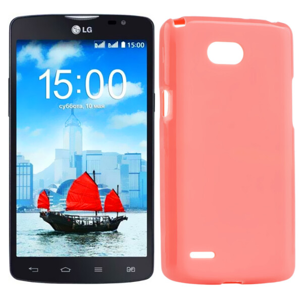 

Чехол силиконовый оригинальный для LG L80/D380 Pink (3067)