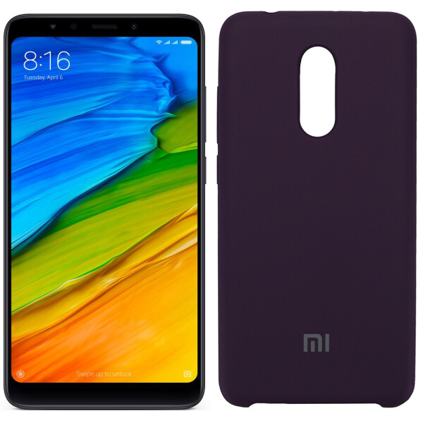 

Чехол силиконовый оригинальный для Xiaomi Redmi 5 Plus Фиолетовый (22254)