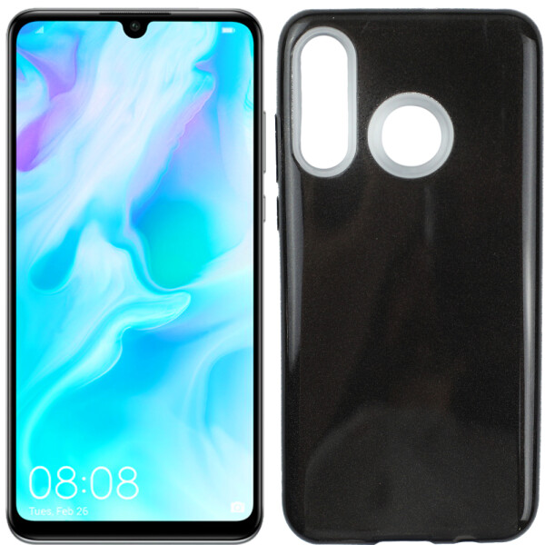 

Чехол силиконовый 3in1 Блёстки для Huawei P30 Lite Black (26785)