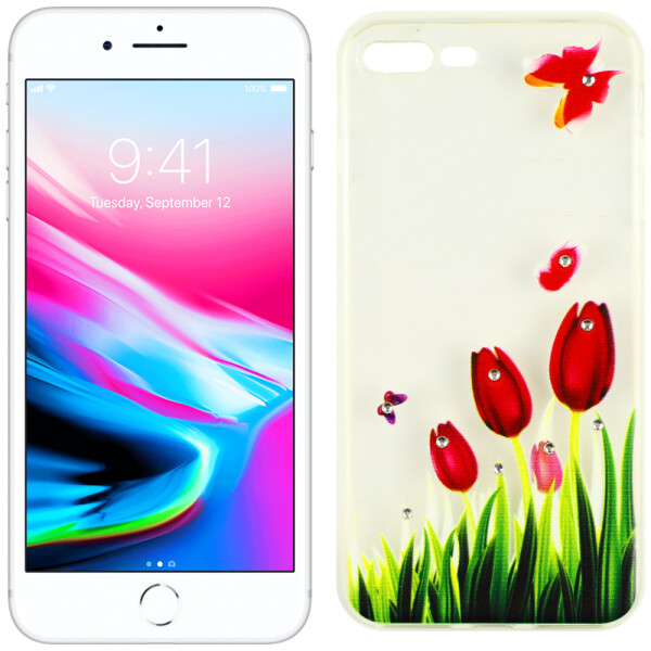 

Чехол Lucent Diamond Case для iPhone 7 Plus Tulips (Red) (11757)