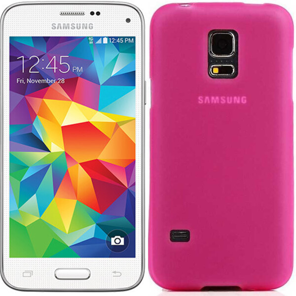 

Чехол силиконовый оригинальный для Samsung G800 (S5 mini) Pink (1916)