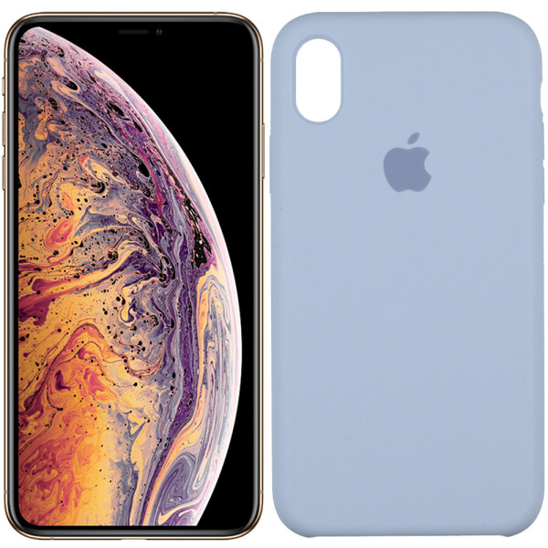 

Чехол силиконовый оригинальный для iPhone Xs Max Голубой (26573)